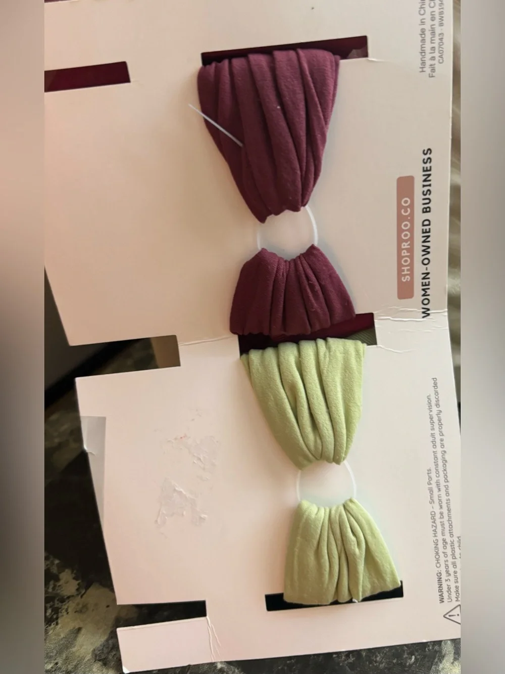 Hair accessories bundle  Double Large Grosgrain Hair Bows in Berry and Sage